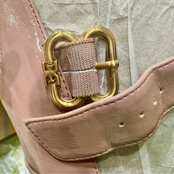Sam Edelman NWT Pale Pink Patent Leather Heels with Square Toe - Picture 6 of 10